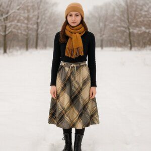 Vintage 60s 70s Summit Sportswear Full Skirt Size 8